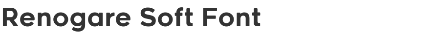 Renogare Soft Font