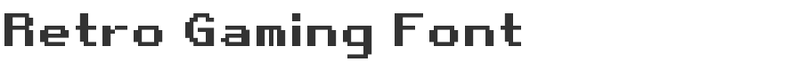 Retro Gaming Font