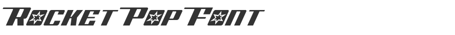 Rocket Pop Font