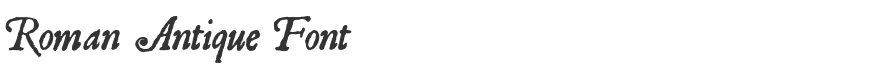 Roman Antique Font