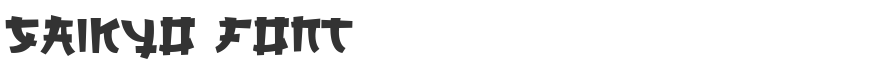 Saikyo Font