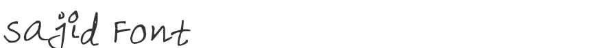 Sajid Font