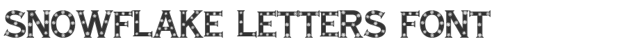 Snowflake Letters Font