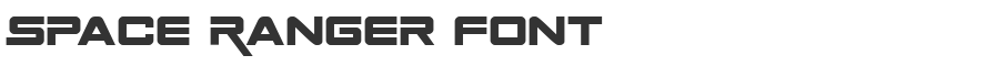 Space Ranger Font