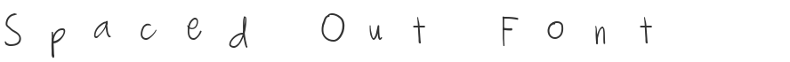 Spaced Out Font