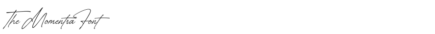 The Momentra Font
