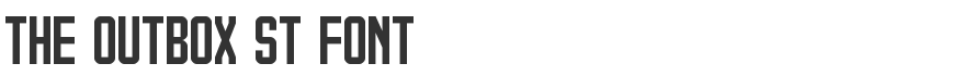 The Outbox St Font