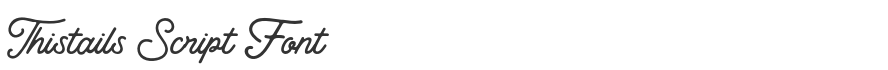 Thistails Script Font
