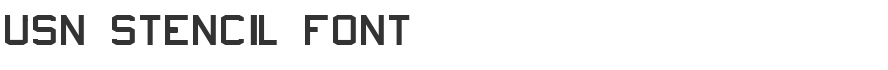 USN Stencil Font