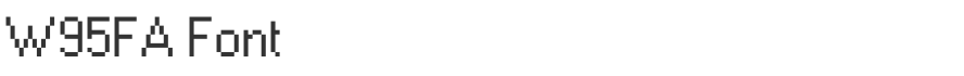 W95FA Font