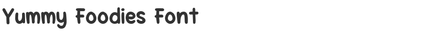 Yummy Foodies Font