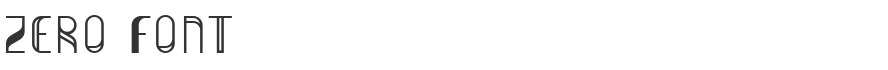 Zero Font