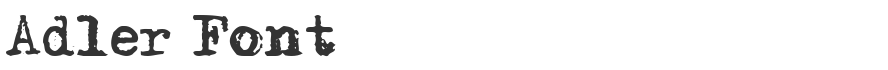 Adler Font