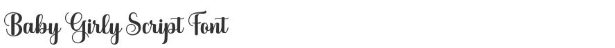 Baby Girly Script Font