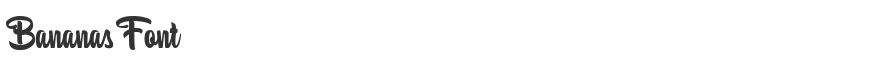 Bananas Font