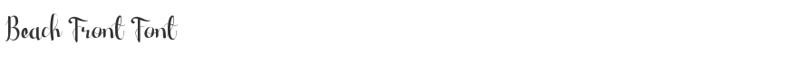 Beach Front Font