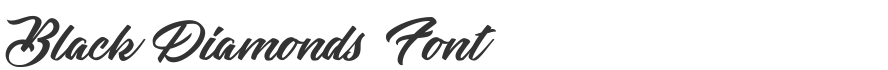 Black Diamonds Font