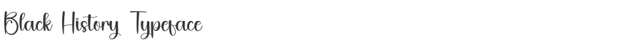 Black History Typeface
