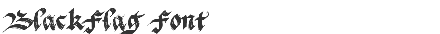 BlackFlag Font