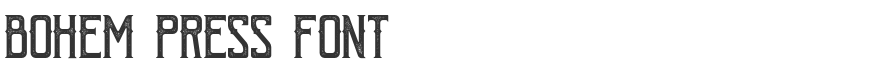 Bohem Press Font