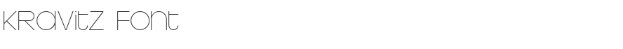 kravitz Font
