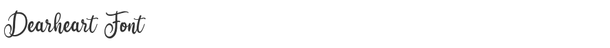 Dearheart Font