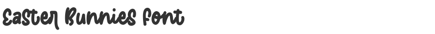 Easter Bunnies Font