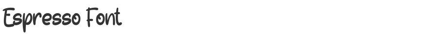 Espresso Font