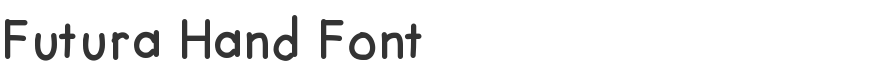 Futura Hand Font