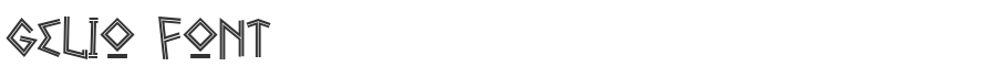 Gelio Font