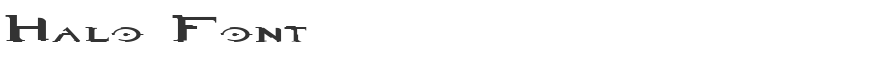 Halo Font