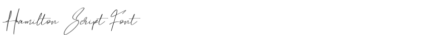 Hamilton Script Font