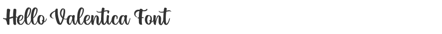 Hello Valentica Font