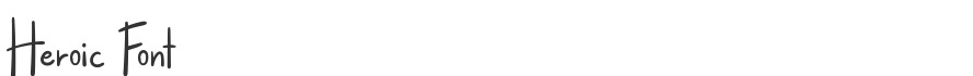 Heroic Font