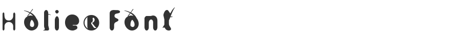 Holier Font