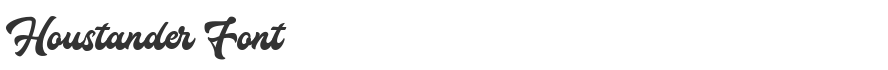 Houstander Font