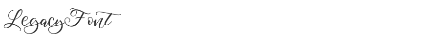 Legacy Font
