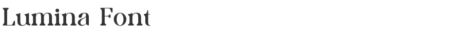 Lumina Font