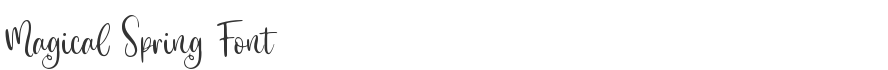 Magical Spring Font