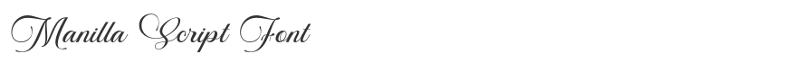 Manilla Script Font