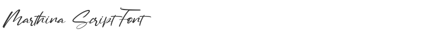 Marthina Script Font