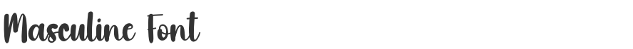 Masculine Font