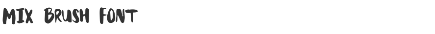Mix Brush Font