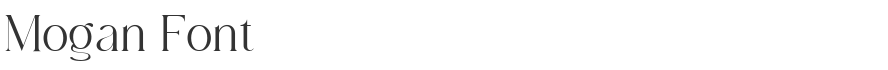 Mogan Font