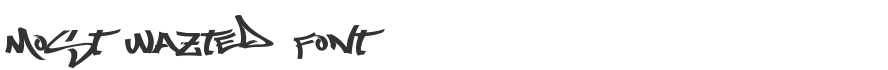 Most Wazted Font