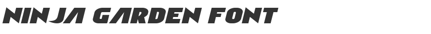 Ninja Garden Font
