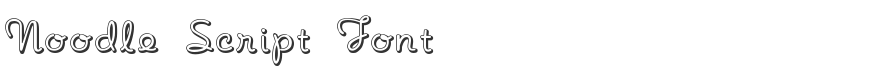 Noodle Script Font