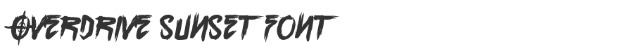 Overdrive Sunset Font