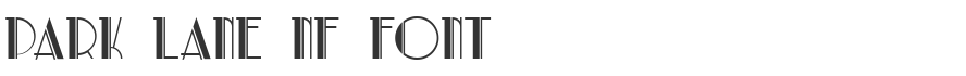 Park Lane NF Font