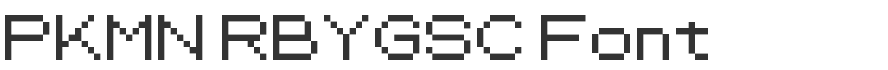 PKMN RBYGSC Font